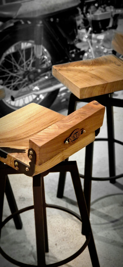 The Londoner Fixed Height Handmade Solid Bar Stool