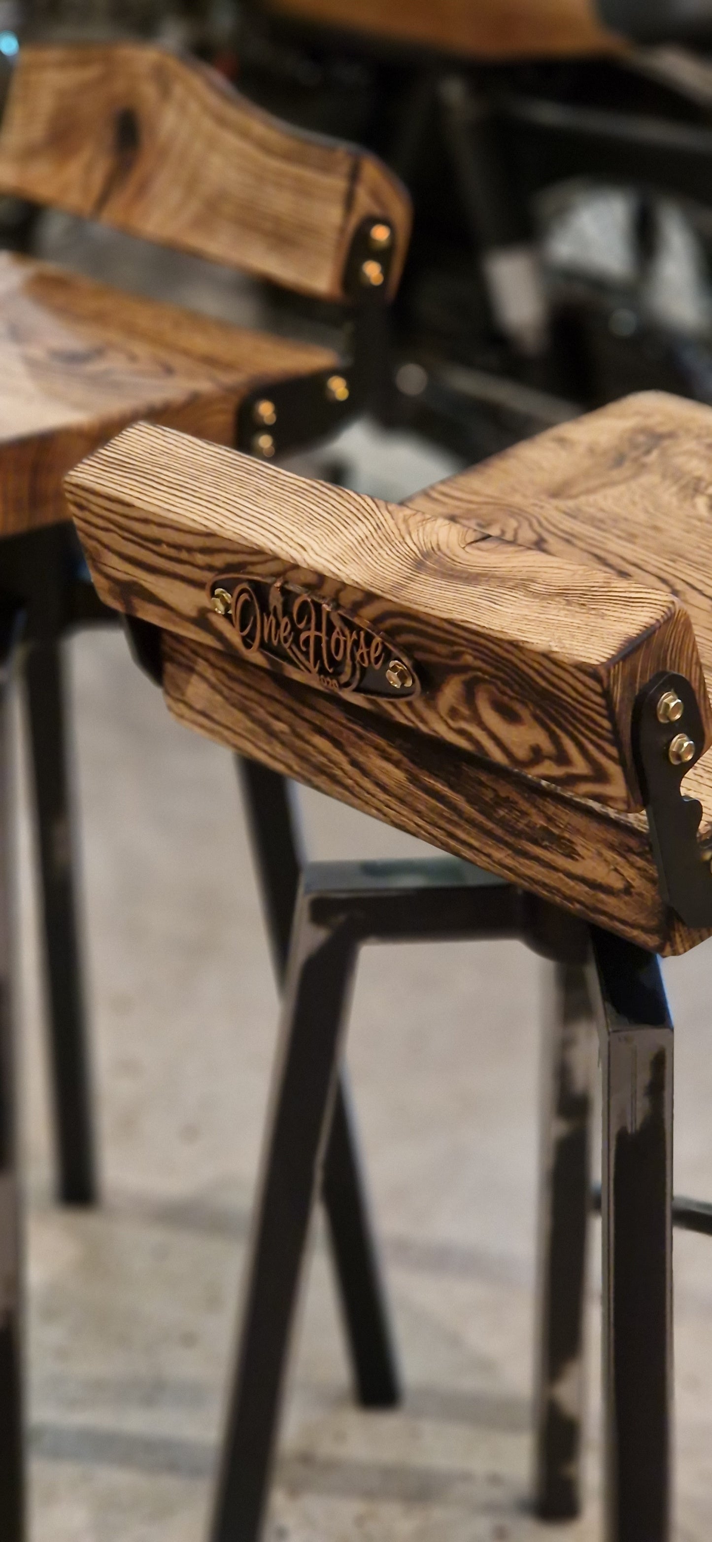 The Londoner Fixed Height Handmade Solid Bar Stool