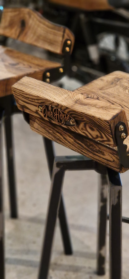 The Londoner Fixed Height Handmade Solid Bar Stool