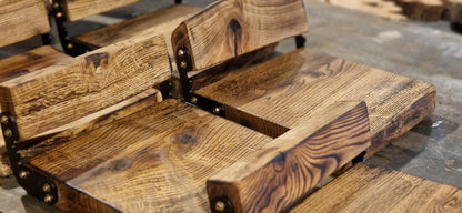 The Sussex Riser Gas Height Adjustable Handmade Stools