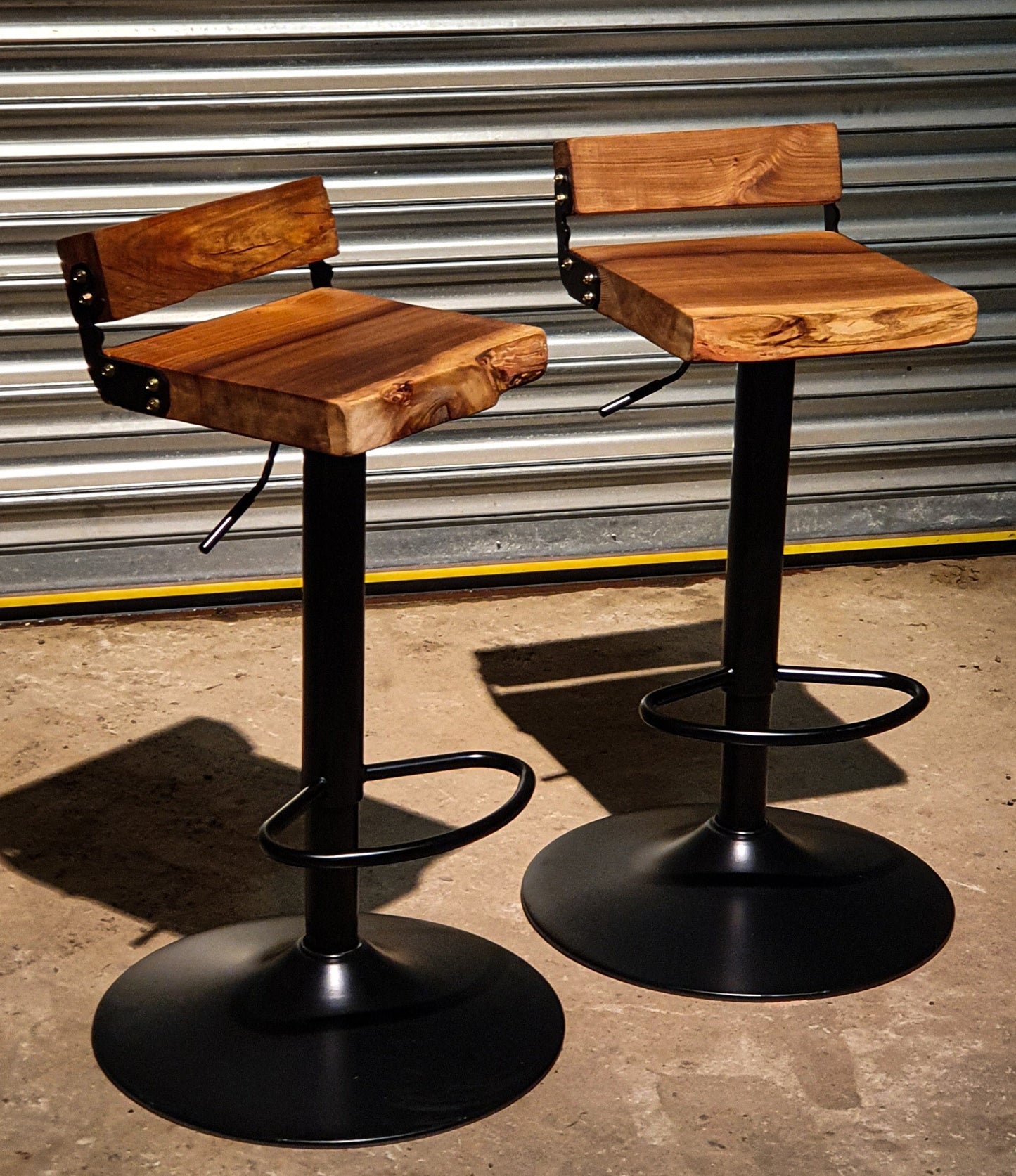 The Sussex Riser Gas Height Adjustable Handmade Stools